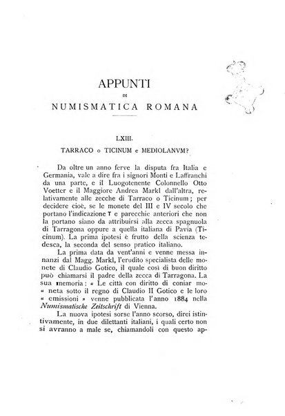 Rivista italiana di numismatica e scienze affini