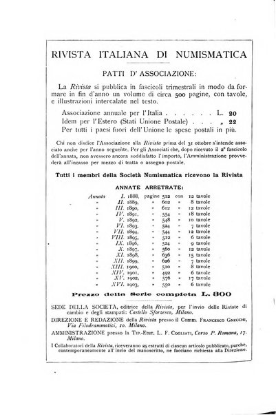 Rivista italiana di numismatica e scienze affini