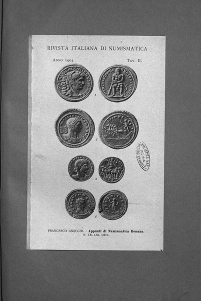 Rivista italiana di numismatica e scienze affini