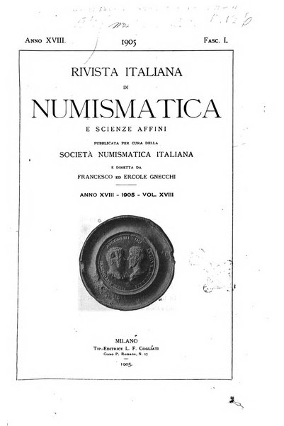 Rivista italiana di numismatica e scienze affini