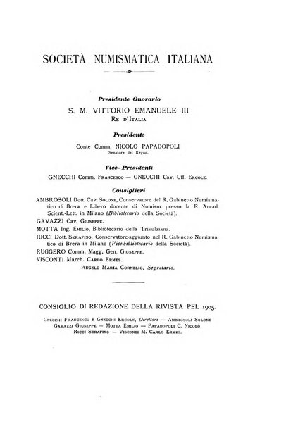 Rivista italiana di numismatica e scienze affini