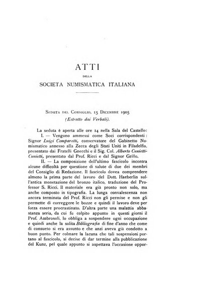 Rivista italiana di numismatica e scienze affini