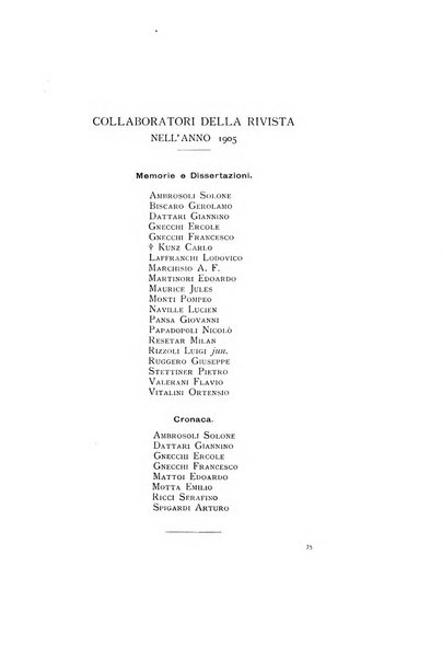 Rivista italiana di numismatica e scienze affini