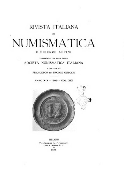 Rivista italiana di numismatica e scienze affini