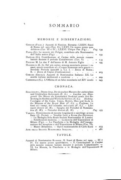 Rivista italiana di numismatica e scienze affini