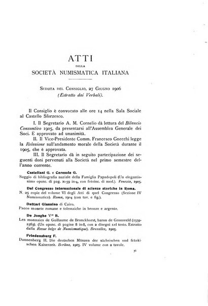 Rivista italiana di numismatica e scienze affini