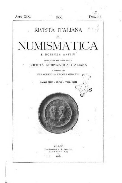 Rivista italiana di numismatica e scienze affini