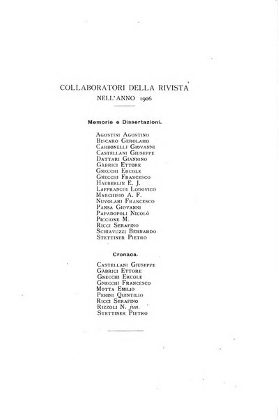 Rivista italiana di numismatica e scienze affini