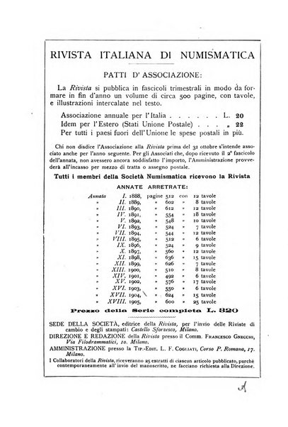 Rivista italiana di numismatica e scienze affini