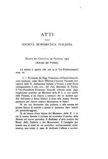 Rivista italiana di numismatica e scienze affini