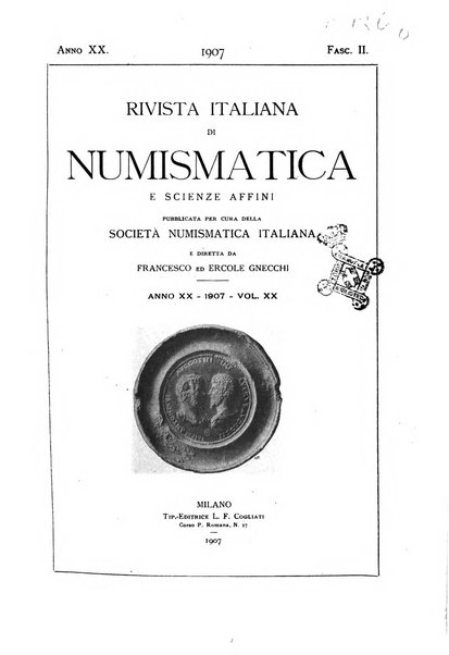 Rivista italiana di numismatica e scienze affini