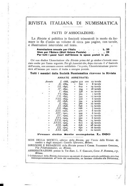 Rivista italiana di numismatica e scienze affini