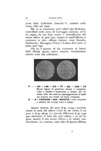 Rivista italiana di numismatica e scienze affini