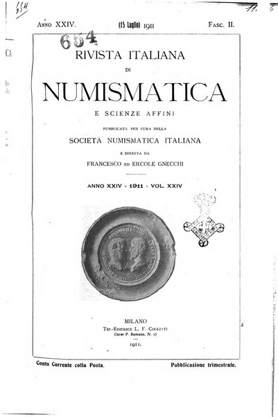 Rivista italiana di numismatica e scienze affini