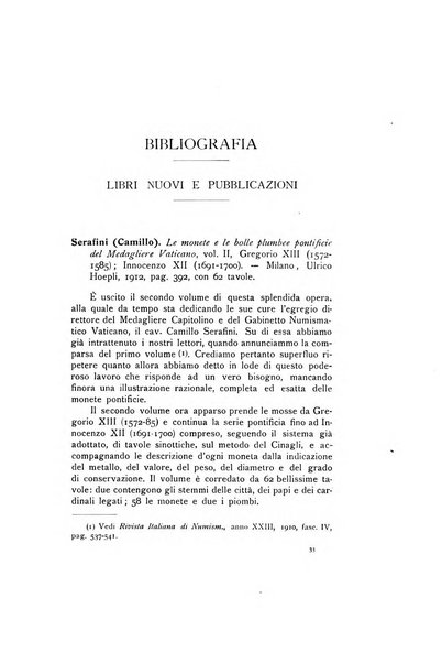 Rivista italiana di numismatica e scienze affini