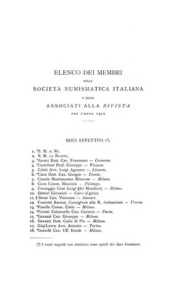 Rivista italiana di numismatica e scienze affini