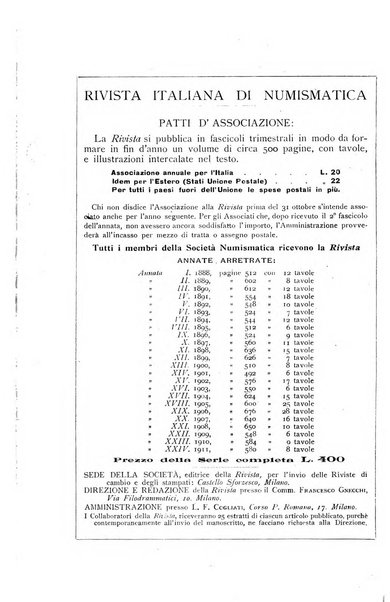 Rivista italiana di numismatica e scienze affini