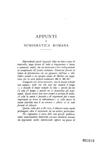 Rivista italiana di numismatica e scienze affini