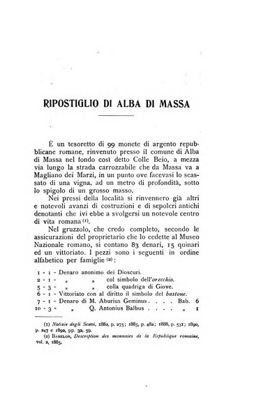 Rivista italiana di numismatica e scienze affini