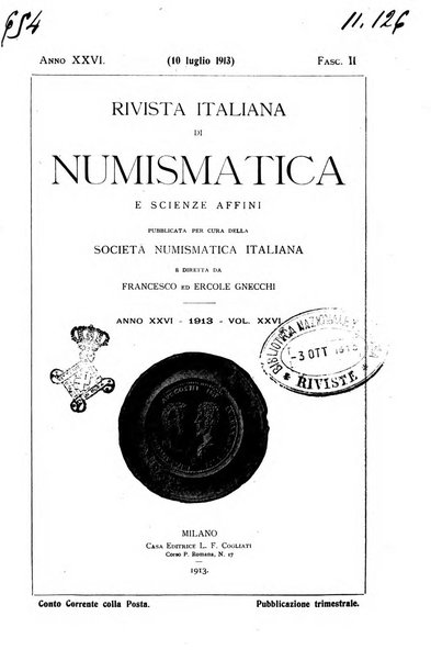 Rivista italiana di numismatica e scienze affini