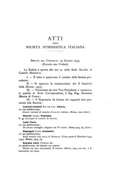 Rivista italiana di numismatica e scienze affini