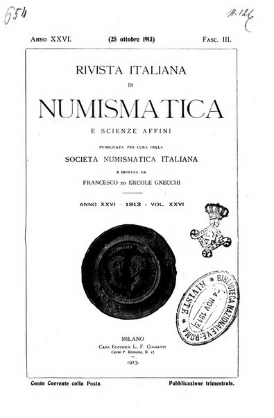 Rivista italiana di numismatica e scienze affini