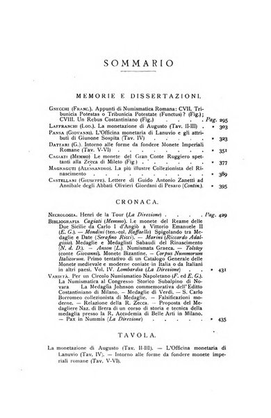 Rivista italiana di numismatica e scienze affini