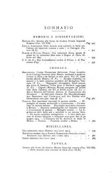 Rivista italiana di numismatica e scienze affini