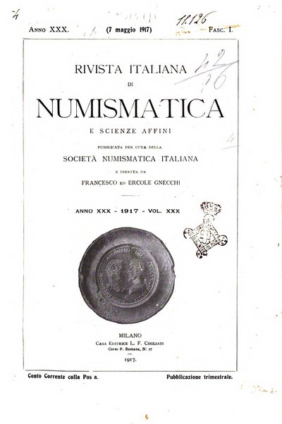 Rivista italiana di numismatica e scienze affini