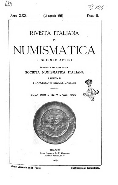 Rivista italiana di numismatica e scienze affini