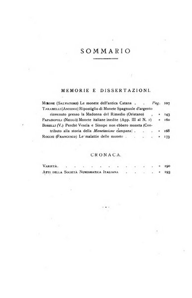 Rivista italiana di numismatica e scienze affini