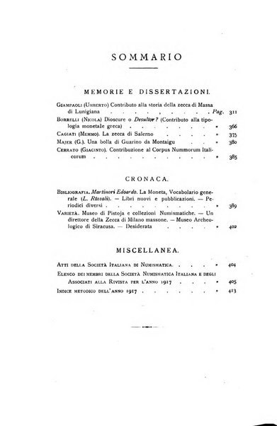 Rivista italiana di numismatica e scienze affini