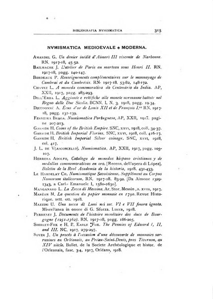 Rivista italiana di numismatica e scienze affini