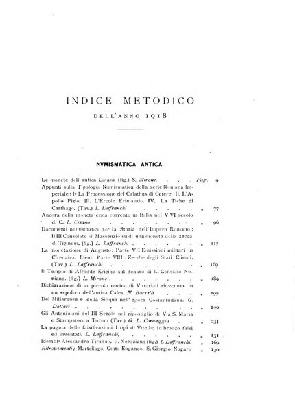 Rivista italiana di numismatica e scienze affini