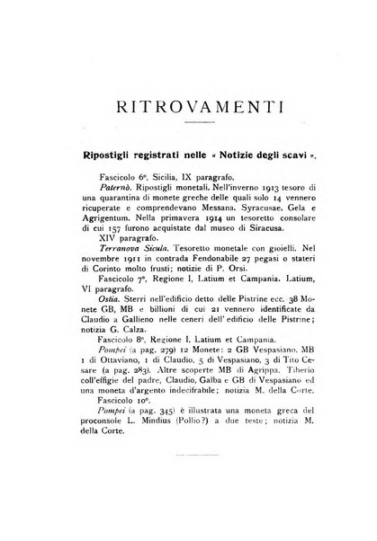 Rivista italiana di numismatica e scienze affini