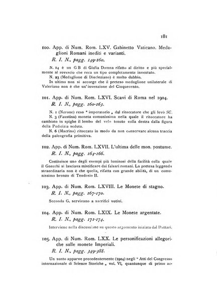 Rivista italiana di numismatica e scienze affini