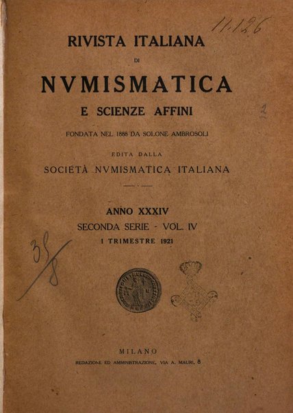 Rivista italiana di numismatica e scienze affini