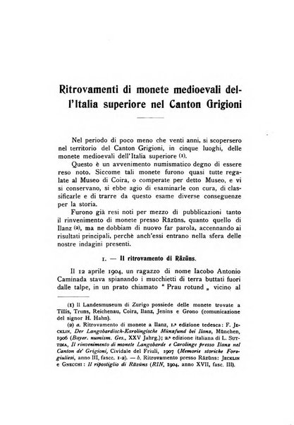 Rivista italiana di numismatica e scienze affini