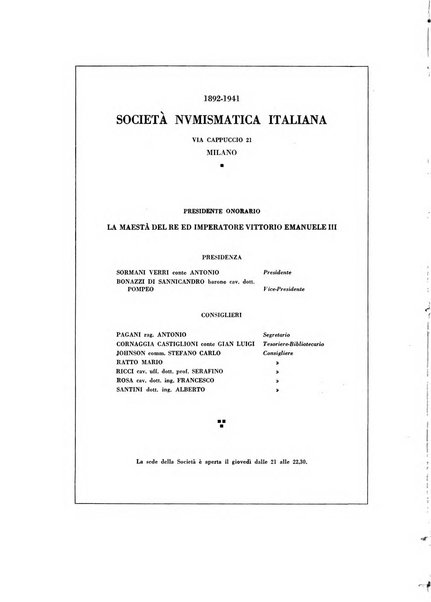 Rivista italiana di numismatica e scienze affini