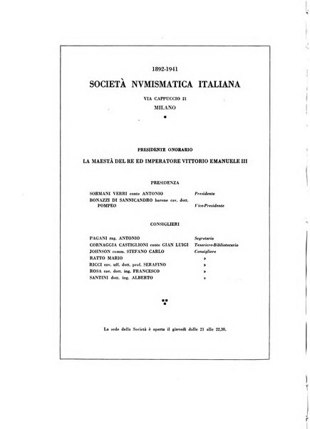 Rivista italiana di numismatica e scienze affini