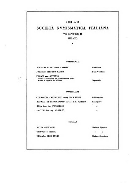 Rivista italiana di numismatica e scienze affini