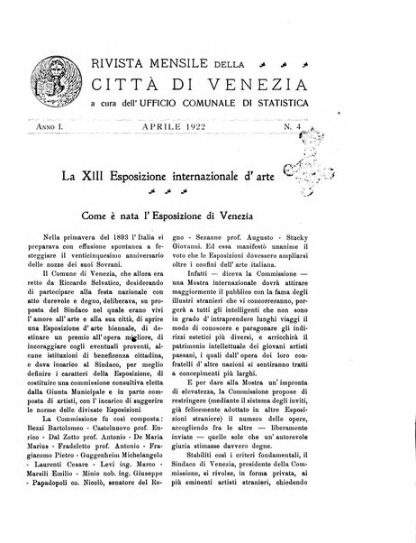 Rivista mensile della città di Venezia