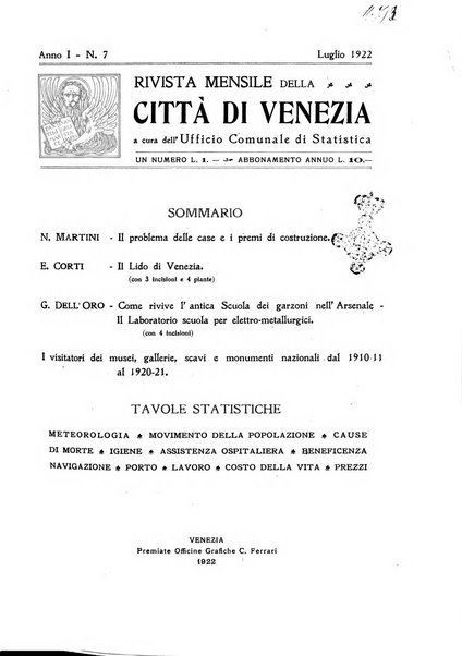 Rivista mensile della città di Venezia