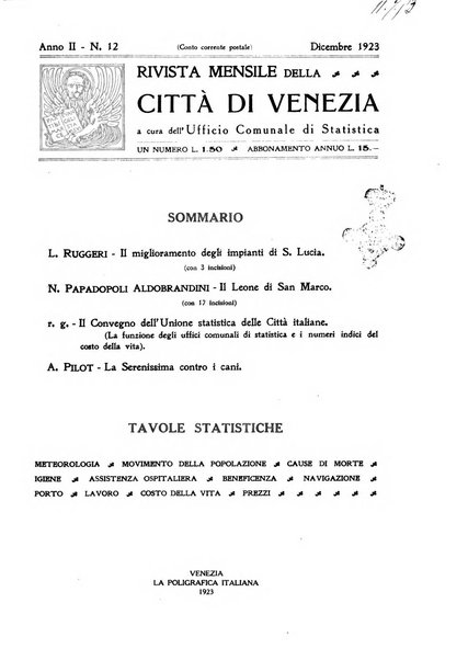 Rivista mensile della città di Venezia