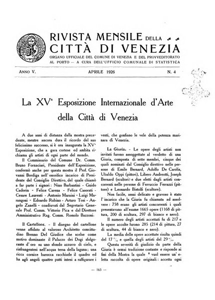 Rivista mensile della città di Venezia