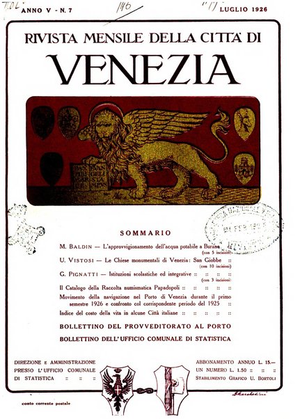 Rivista mensile della città di Venezia