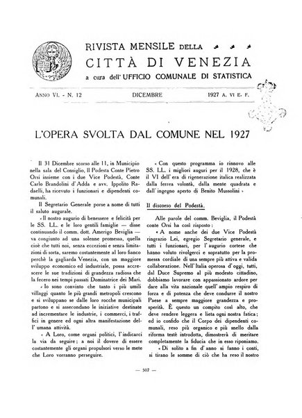 Rivista mensile della città di Venezia