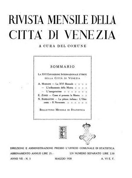 Rivista mensile della città di Venezia