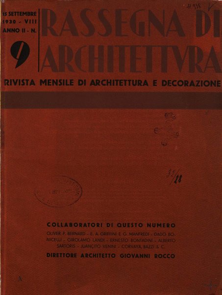 Rassegna di architettura rivista mensile di architettura e decorazione