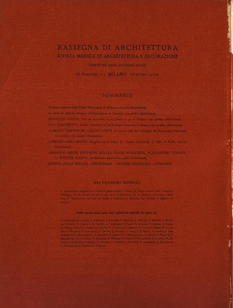 Rassegna di architettura rivista mensile di architettura e decorazione